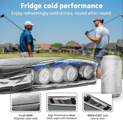 Insulated Slim Golf Bag Cooler with Ice Pack